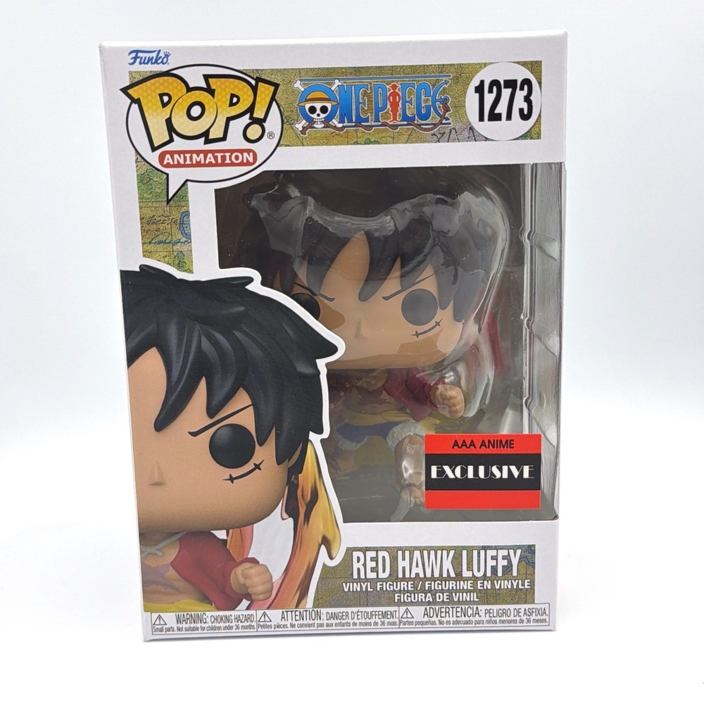 Funko Pop One Piece Red Hawk Luffy #1273 AAA Anime Exclusive Vinyl